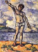 Paul Cezanne Badender mit ausgestreckten Armen oil painting reproduction